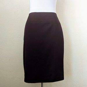 Alfani Burgundy Ponte Pencil Skirt Wine Plum